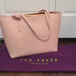 Ted Baker London "Tulip" Leather Tote (Dusty Pink)